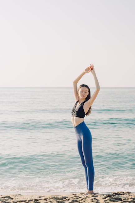 Happy person stretching outdoors, feeling energized and free.